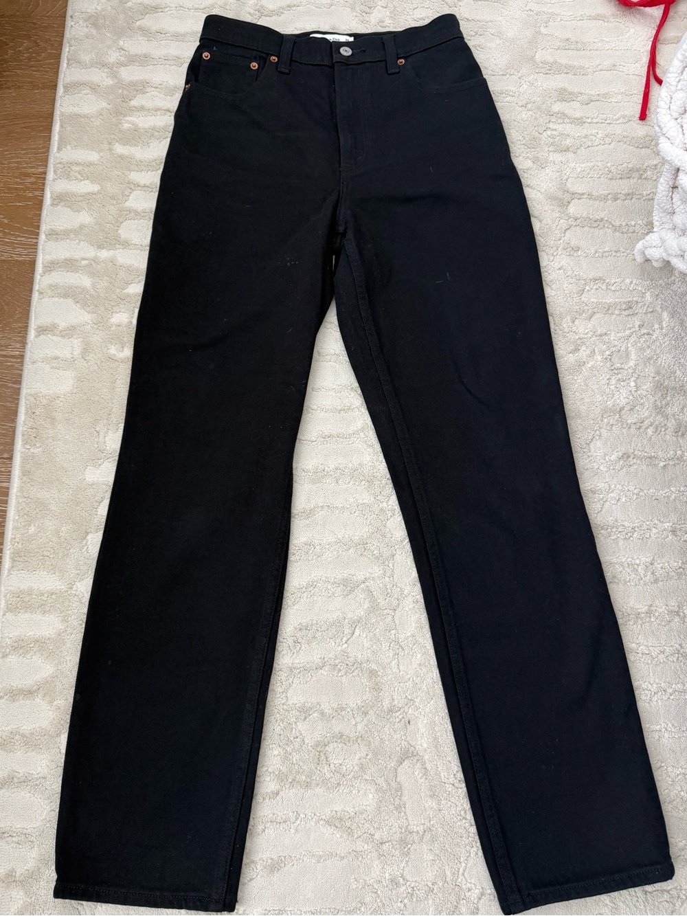 Abercrombie and Fitch Black Women's Straight-Leg Jeans